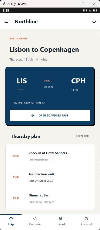 Northline travel app